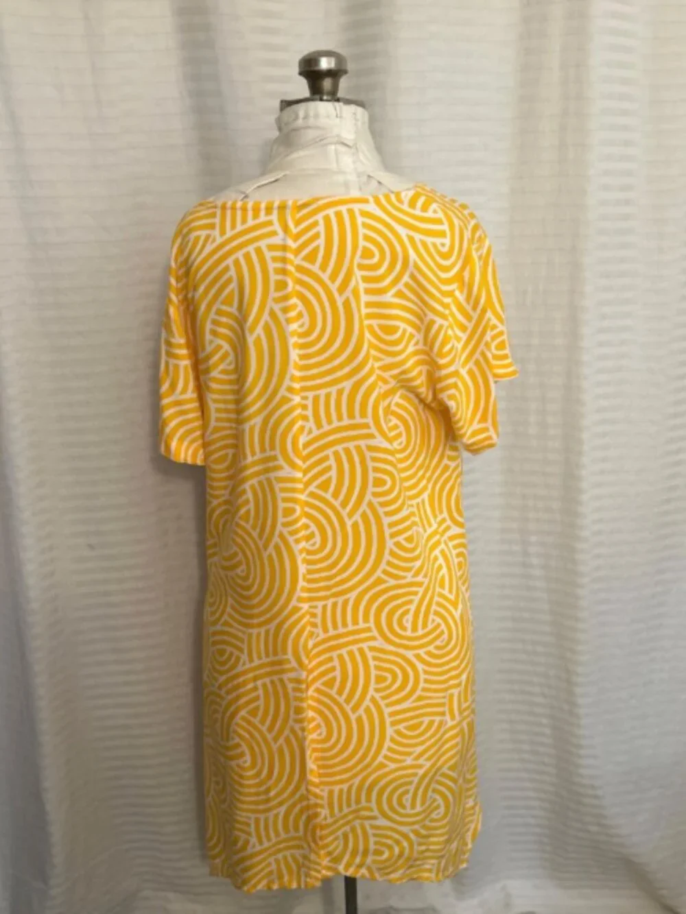 Anna Ocean yellow geometric tunic